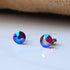 Siam Shimmer Crystal Titanium Earrings, 6.5mm